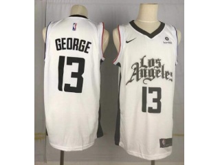 Nike Los Angeles Clippers 13 Paul George 2019-20 Latin Night Edition Jersey White