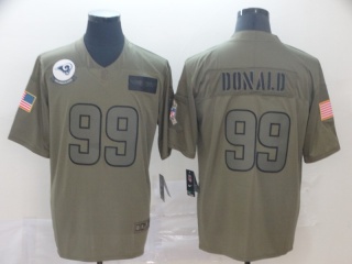 Los Angeles Rams 99 Aaron Donald 2019 Salute to Service Limited Jersey Olive
