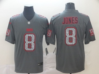 New York Giants 8 Daniel Jones Fashion Static Limited Jersey Gray