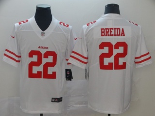 San Francisco 49ers 22 Matt Breida Vapor Limited Jersey White