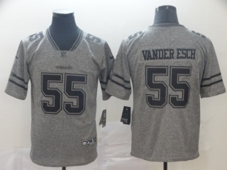 Dallas Cowboys 55 Leighton Vander Esch Gridiron Limited Jersey Gray