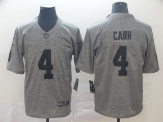 Oakland Raiders 4 Derek Carr Gridiron Limited Jersey Gray