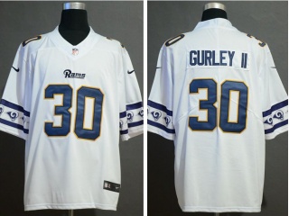 Los Angeles Rams 30 Todd Gurley II Team Logos Vapor Limited Jersey White