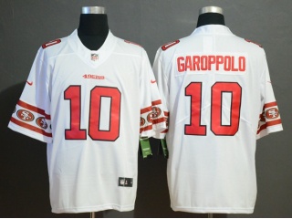 San Francisco 49ers 10 Jimmy Garoppolo Team Logos Vapor Limited Jersey White