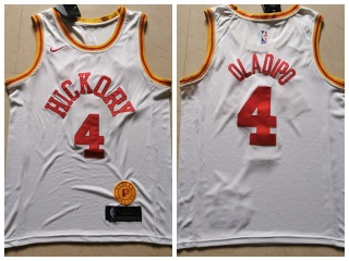 Nike Indina Pacers 4 Victor Oladipo Hickory Basketball Jersey White