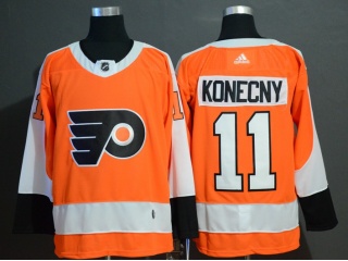 Adidas Philadelphia Flyers 11 Travis Konecny Jersey Orange