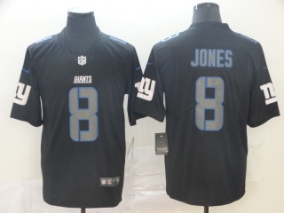 New York Giants 8 Daniel Jones Impact Vapor Limited Jersey Black