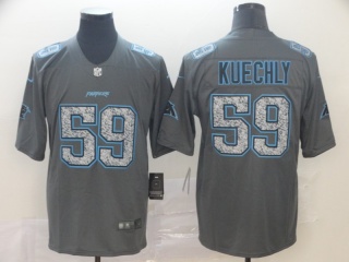 Carolina Panthers 59 Luke Kuechly Fashion Static Limited Jersey Gray