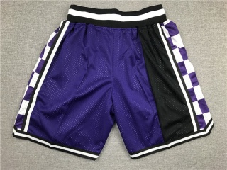 Sacramento Kings Swish Throwback Basketball Shorts Purple