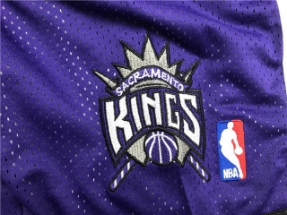 Sacramento Kings Swish Throwback Basketball Shorts Purple