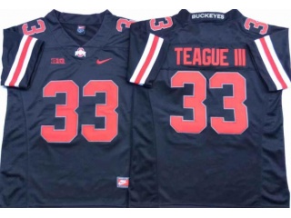 Ohio State Buckeyes #33 Master Teague III College Football Jersey Black