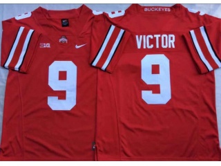 Ohio State Buckeyes #9 Binjimen Victor College Football Jersey Red