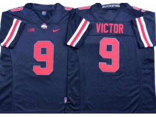 Ohio State Buckeyes #9 Binjimen Victor College Football Jersey Black