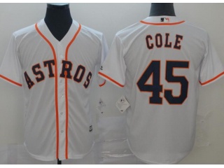 Houston Astros #45 Gerrit Cole Cool Base Jersey White