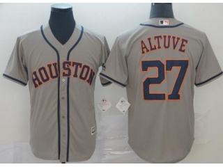 Houston Astros #27 Jose Altuve Cool Base Jersey Grey
