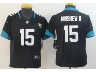 Youth Jacksonville Jaguars #15 Gardner Minshew II Vapor Limited Jersey Black