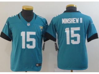 Youth Jacksonville Jaguars #15 Gardner Minshew II Vapor Limited Jersey Green