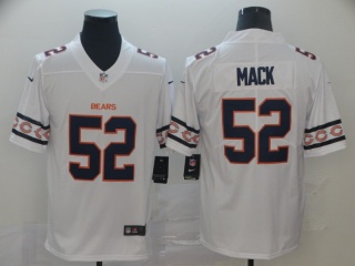 Chicago Bears 52 Khalil Mack Team Logos Limited Jersey White