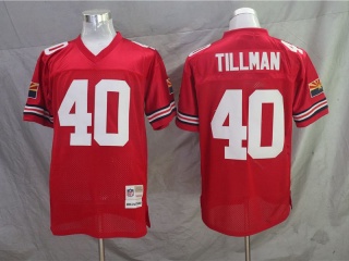Arizona Cardinals 40 Pat Tillman Football Jersey Red Throwback