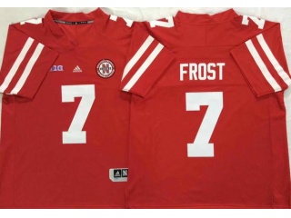 NCAA Nebraska Huskers 7 Scott Frost Football Jersey Red