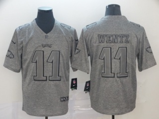 Philadelphia Eagles 11 Carson Wentz Gridiron Limited Jersey Gray