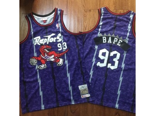 BAPE x Toronto Raptors 93 Bape Throwback Jersey Purple