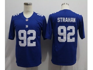 New York Giants 92 Michael Strahan Vapor Limited Jersey Blue