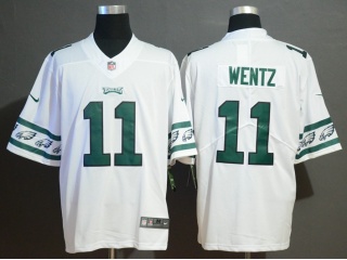 Philadelphia Eagles 11 Carson Wentz Team Logos Limited Jersey White