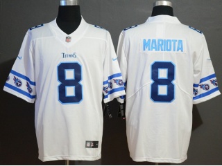 Tennessee Titans 8 Marcus Mariota Team Logos Limited Jersey White
