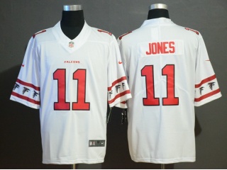 Atlanta Falcons 11 Julio Jones Team Logos Limited Jersey White