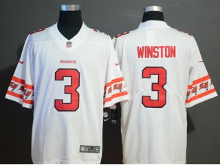 Tampa Bay Buccaneers 3 Jameis Winston Team Logos Limited Jersey White