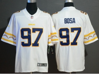 Los Angeles Chargers 97 Joey Bosa Team Logos Limited Jersey White