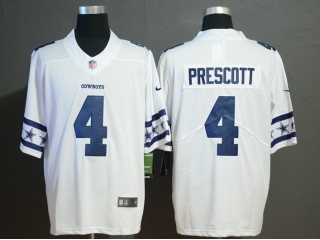 Dallas Cowboys 4 Dak Prescot Team Logos Limited Jersey White