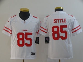 Youth San Francisco 49ers 85 George Kittle Vapor Limited White