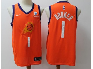 Nike Phoenix Suns #1 Devin Booker 2019-20 Jersey Orange