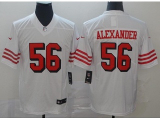 San Francisco 49ers #56 Kwon Alexander Color Rush Limited Football Jersey White 