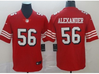 San Francisco 49ers #56 Kwon Alexander Throwback Limited Football Jersey Red