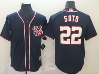 Washington Nationals #22 Juan Soto Cool Base Jersey Blue