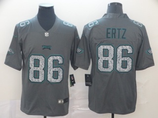 Philadelphia Eagles 86 Zach Ertz Fashion Static Limited Jersey Gray