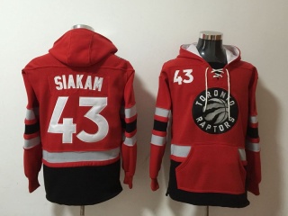 Toronto Raptors 43 Pascal Siakam Basketball Hoodie Red