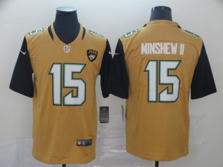 Jacksonville Jaguars 15 Gardner Minshew II Vapor Limited Jersey Gold