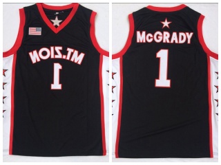 Mount Zion 1 Tracy McGrady Basketball High School Jersey Black