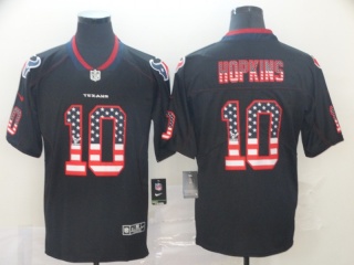 Houston Texans 10 DeAndre Hopkins USA Flag Limited Jersey Black
