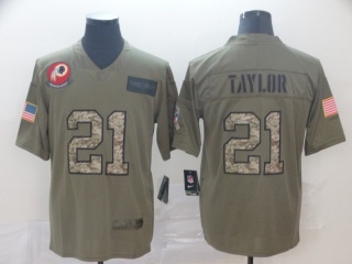 Washington Redskins 21 Sean Taylor 2019 Salute to Service Limited Jersey Olive Camo