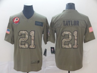 Washington Redskins 21 Sean Taylor 2019 Salute to Service Limited Jersey Olive Camo 