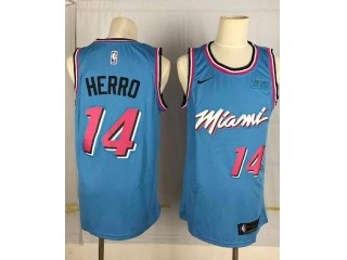 Nike Miami Heat #14 Tyler Herro Jersey Blue