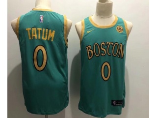 Nike Boston Celtics #0 Jayson Tatum City 2019-2020 Jersey Green