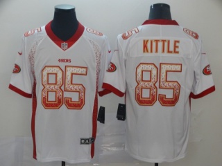 San Francisco 49ers 85 George Kittle Drift Vapor Limited Jersey White