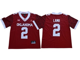 Oklahoma Sooners 2 CeeDee Lamb Limited Jersey Red New Style