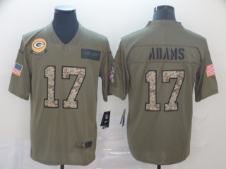 Green Bay Packers 17 Davante Adams 2019 Salute to Service Limited Jersey Olive/Camo